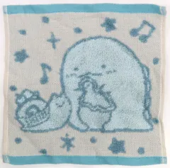 【中古】タオル・手ぬぐい とかげ/フチ：ブルー ドーナツ型タオル 「一番くじ すみっコぐらし～すみっコのスイーツタイム～」 F賞