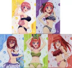 [중고] 클리어 파일 [단품] 전 5종 세트 키 비주얼 A4 클리어 파일 [영화 5등분의 신부] 무비티케 카드 제1탄 특전