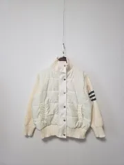 ニット袖ショートダウン