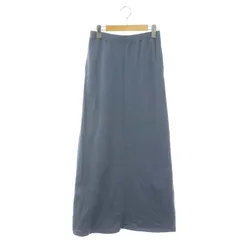 スピック&スパン Spick&Span 21SS コンパクト裏毛マキシスカート ロング 台形 コットン 38 青 ブルー /NR ■OS