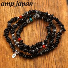 ◇【amp japan】アンプジャパン 大判クロス ハンマートーン ネックレス