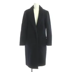 6 ROKU BEAUTY&YOUTH B&Y ロク ビューティーアンドユース ウール チェスターコート アウター ロング 34 紺 ネイビー /HK ■OS