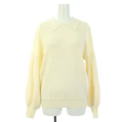 トラッゾドンナ Torrazzo Donna 襟付き バルーンスリーブ ニット セーター 長袖 オフホワイト /NR ■OS ■SH