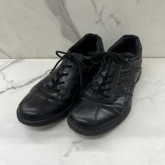 美品！ ロックポート V82551 レザースニーカー 26黒 ウォーキング 