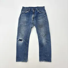 70s Vintage LEVI'S 505 A TYPE BIGE リーバイス Aタイプ ボタン裏 6 42TALON 赤耳 66 前期 シングル デニム パンツ サイズ 34 711-0820