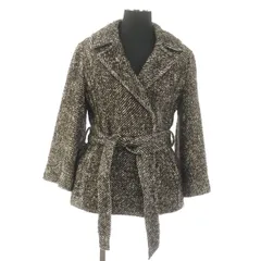 ボールジー BALLSEY トゥモローランド ツイード ショートコート 七分袖 フレアスリーブ 38 茶 ブラウン /MY ■OS