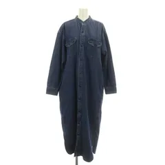 リー LEE ×URBAN RESEARCH ROSSO 別注 WORK DRESS ワンピース 長袖 ロング ミモレ F インディゴ