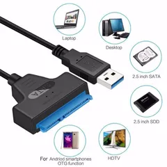 USB 3.0対応 プラグ＆プレイ対応 2.5インチHDD SSD をUSBで繋ぐ 22pin 変換アダプター バスパワー 設定不要 繋ぐだけでOKのサムネイル