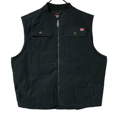 ダック ベスト ラングラー ブラック 2XL ジャケット メンズ 古着 長袖