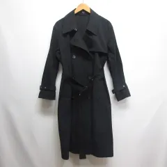 セオリー Theory トレンチ コート ベルト付き P 黒 ブラック
