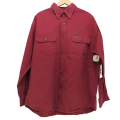 カーハート Carhartt 90S 革ロゴタグ ボタンダウン ワークシャツ メンズ import：L 