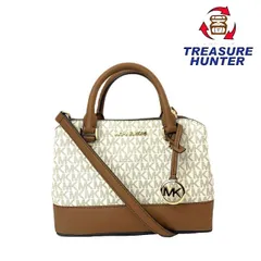 MICHAEL KORS(マイケルコース) 2WAY ショルダーバッグ ブラウン×ホワイト レディース バッグ 【101062010003】