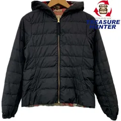 BLUE LABEL CRESTBRIDGE リバーシブル ダウンジャケット 55C21-865-09 サイズ38(M相当) ブラック×チェック ブルーレーベルクレストブリッジ 【100049524007】