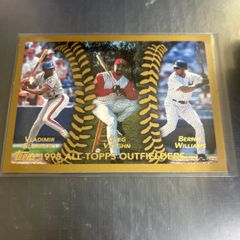 MLB 1998 All Topps Outfielders Vladimir Guerrero/ Greg Vaughn/ Bernie Williams No.458