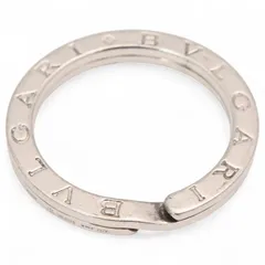 ブルガリ キーリング ペンダントトップ ロゴ シルバー Bランク bu9903kk