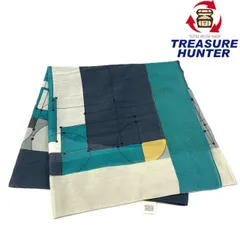 HERMES(エルメス) レクタングル ECHEC AU ROI イエロー×グリーン×グレー コットン100% ストール 【102060577001】