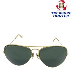 Ray-Ban(レイバン) サングラス RB3026 AVIATOR LARGE METAL II ゴールド/グリーンレンズ 62□14 【101064779005】