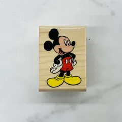 Disney ディズニー ミッキーマウス スタンプ 木製 ビバリー ヴィンテージ