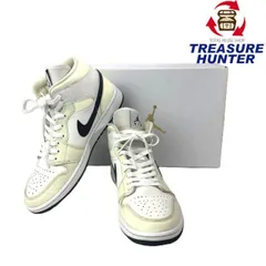 NIKE(ナイキ)　ウィメンズ エアジョーダン1 ミッド サイズ27.5cm ココナッツミルク×ブラック BQ6472-121 スニーカー シューズ 【101058808003】