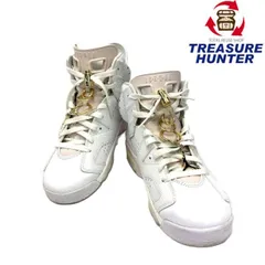 NIKE(ナイキ) ウィメンズ エアジョーダン6 Gold Hoops サイズ27.0ｃｍ DH9696-100 WHITE/SAIL-METALLIC GOLD-BARELY ROSE 【101063861005】