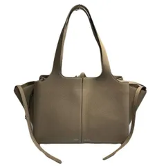 【超美品】CELINE セリーヌ トリフォルド スモールトートバッグ カーフ レザー 【2400050060876】