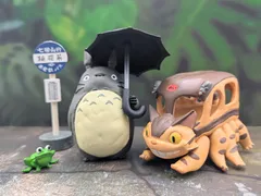 ジブリ　となりのトトロ　ミニフィギュア　5種セット　大トトロ　ネコバス　バス停