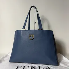 2509-111｜フルラ トートバッグ レザー ライトブルー