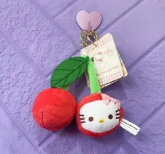 山形限定　さくらんぼ　ハローキティぬいぐるみキーホルダー ハローキティ♡レトロ 山形限定 さくらんぼ キーホルダー タグ付き