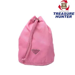 PRADA(プラダ)　ナイロン巾着ポーチ　VELA BEGONIA ピンク　MV369　 レディース バッグ 【102062137003】