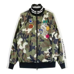 サイズ：0 PEARLY GATES パーリーゲイツ  2WAY リバーシブル中綿ジャケット カモフラ柄 カーキ系 [240101502482] ゴルフウェア レディース ストスト