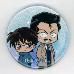 【中古】バッジ・ピンズ 【シークレット1】 毛利小五郎＆江戸川コナン  「リアル脱出ゲーム×名探偵コナン 残像の交信からの脱出 缶バッジ」