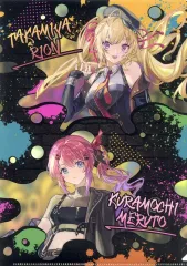 【中古】クリアファイル 鷹宮リオン＆倉持めると オリジナルA4クリアファイル 「バーチャルYouTuber にじさんじ WORLD TOUR 2025 福岡公演開催記念キャンペーン in ローソン」 対象お菓子購入特典