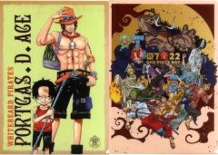 [중고] 클리어 파일 포트 가스·D·에이스 A4 클리어 파일 세트(2장 세트) ONE PIECE DAY 컬렉션 [이치반 복권 원피스 FULL FORCE] I상