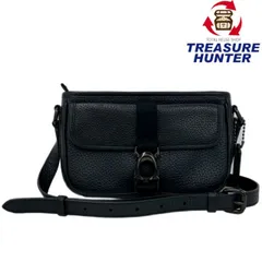 COACH ペブルドレザー ベック スリム クロスボディバッグ CM335 ブラック ショルダーバッグ コーチ 【102061288007】