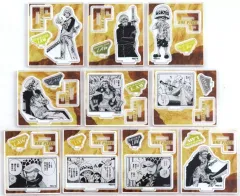 【中古】アクリルスタンド・アクリルパネル 全10種セット 「ワンピース アクリルフィギュアコレクション“HEROES” トラファルガー・ロー」