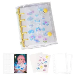 シール帳 透明 M5サイズ ミニバインダー 【リフィル*10枚*透明剥離紙 シー