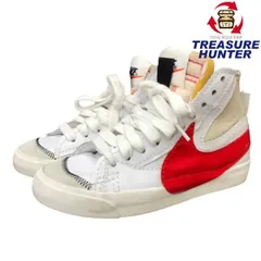 【中古】ナイキ ブレーザー ミッド '77 ジャンボ NIKE BLAZER MID '77 JUMBO ホワイト/レッド DD3111-102 26cm  中古【101044448001】