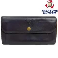 IL BISONTE レザー ロングウォレット グレー イタリア製 イルビゾンテ 【101057014001】