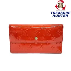 LOUIS VUITTON(ルイ・ヴィトン) ヴェルニ ポルトトレゾール インターナショナル M91165 ルージュ エナメルレザー レディース 【102059087001】