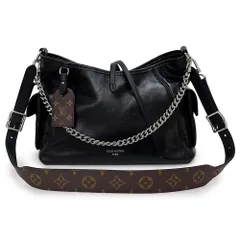 ルイ ヴィトン キャリーオール カーゴ バイブ PM チェーン 2way トート ショルダーバッグ 斜め掛け ラムスキン レザー モノグラム ノワール ブラック シルバー金具 M24861（未使用　展示品）