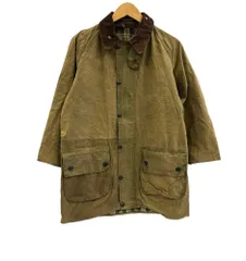 バブアー BARBOUR 90's 90年代 3ワラント GAMEFAIR ゲームフェア ワックス コットン オイルドジャケット ハーフコート VINTAGE ヴィンテージ A123 C36 ジャケット カーキ 101MT-5345のサムネイル