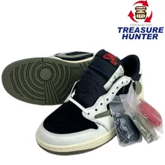 NIKE×Travis Scott ウィメンズ Air Jordan 1 Low OG Medium Olive サイズ27.5cm ナイキ×トラヴィススコット 【101059819007】