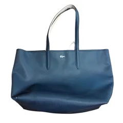 ラコステ　トートバッグ　ブラック　ショルダー　ポーチ付き　リバーシブル