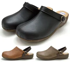 サンタバーバラ ポロ 6880 レディースサンダル サボサンダル オフィスサンダル 2WAY 日本製 軽量 履きやすい SANTA BARBARA POLO & RACQUET CLUB 靴 ブラック キャメル チャコール 黒 L～LL 24～24.5cm