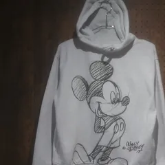 Disney Parks ディズニー　ミッキーマウス　スケッチ　プリントパーカー　　サイズS