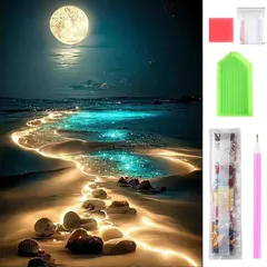 【人気商品】(F 複数サイズ ビッグサイズ 家の壁の装飾 芸術品 手芸キット DIY 大人の子供 初心者 30cm*40cm) 塗装 ダイヤモンドアート ダイヤモンドアート 全面貼り付け きれい 1セット ダイヤモンドの絵画 キット サムコス