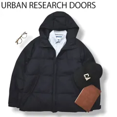 アーバンリサーチ ドアーズ フード付き ダウン ジャケット 38 ネイビー