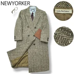 ヴィンテージ 日本製 ニューヨーカー ウール チェスターコート ヘリンボーン ♪
