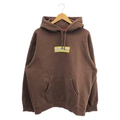 【中古】Supreme Bling Box Logo Hooded Sweatshirt L ブラウン[66]