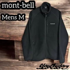 モンベル フリースジャケット メンズM ブラック mont-bell アウトドア クリマプラス100